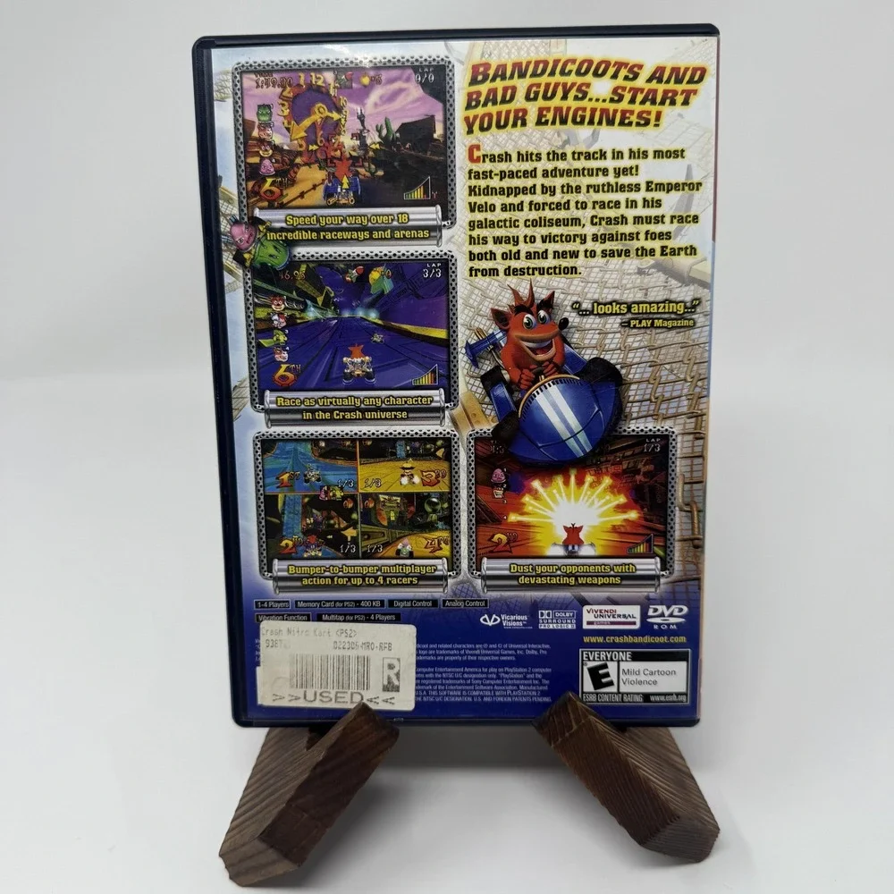 Crash Nitro Kart Sony PlayStation 2 PS2 Greatest Hits Game Case Disc Only